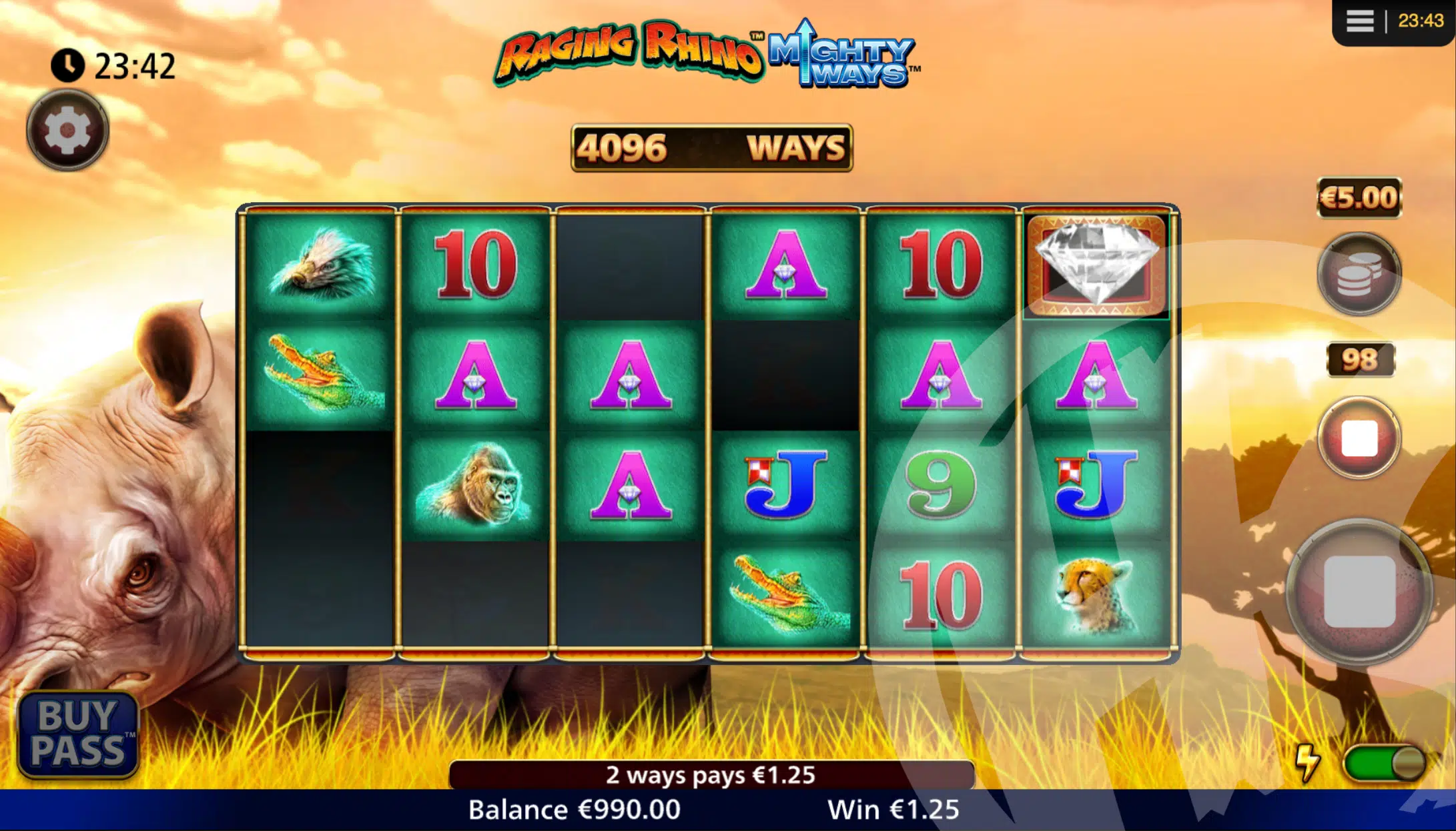 Raging Rhino Mighty Ways Slot Review pic 3